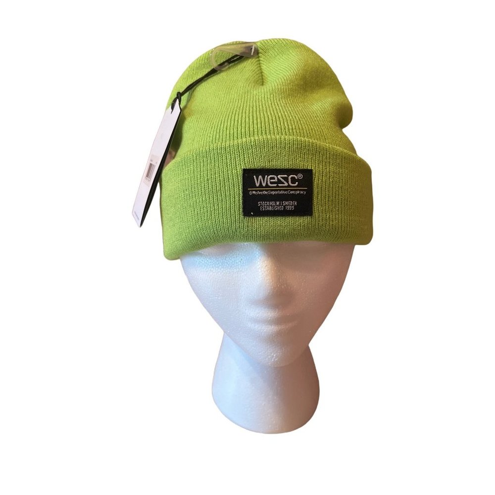 Wesc WESC SUPERLATIVE CONSPIRACY  Men's Lime Green Puncho Beanies